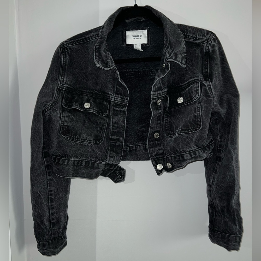Forever21 Cropped Jean Jacket